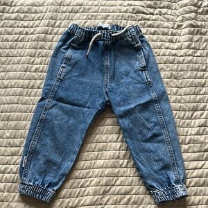 Zara Kids Blue Denim harem Joggers